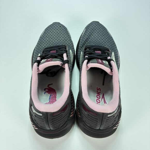 Brooks Adrenaline GTS 22 Black Pink Running Shoes 1203531B015 Womens Size 7.5 - Picture 7 of 11